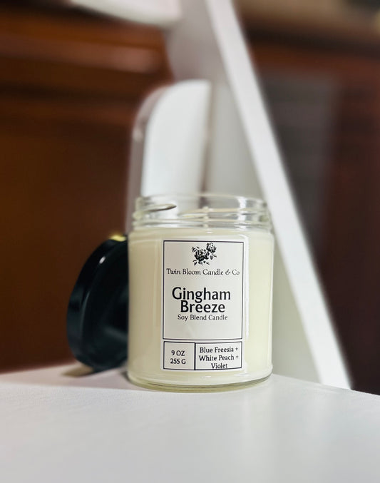 Gingham Breeze | Soy Blend Candle | 9oz