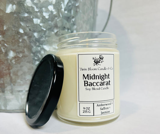 Midnight Baccarat | Soy Blend Candle | 9oz
